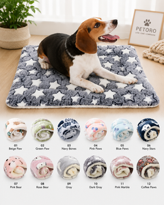 PETORO™ Ultra-Soft Flannel Pet Blanket Bed