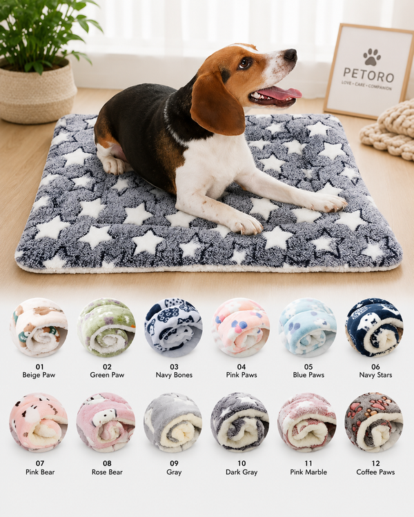 PETORO™ Ultra-Soft Flannel Pet Blanket Bed