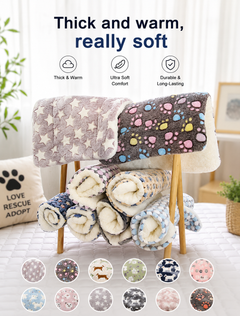 PETORO™ Ultra-Soft Flannel Pet Blanket Bed