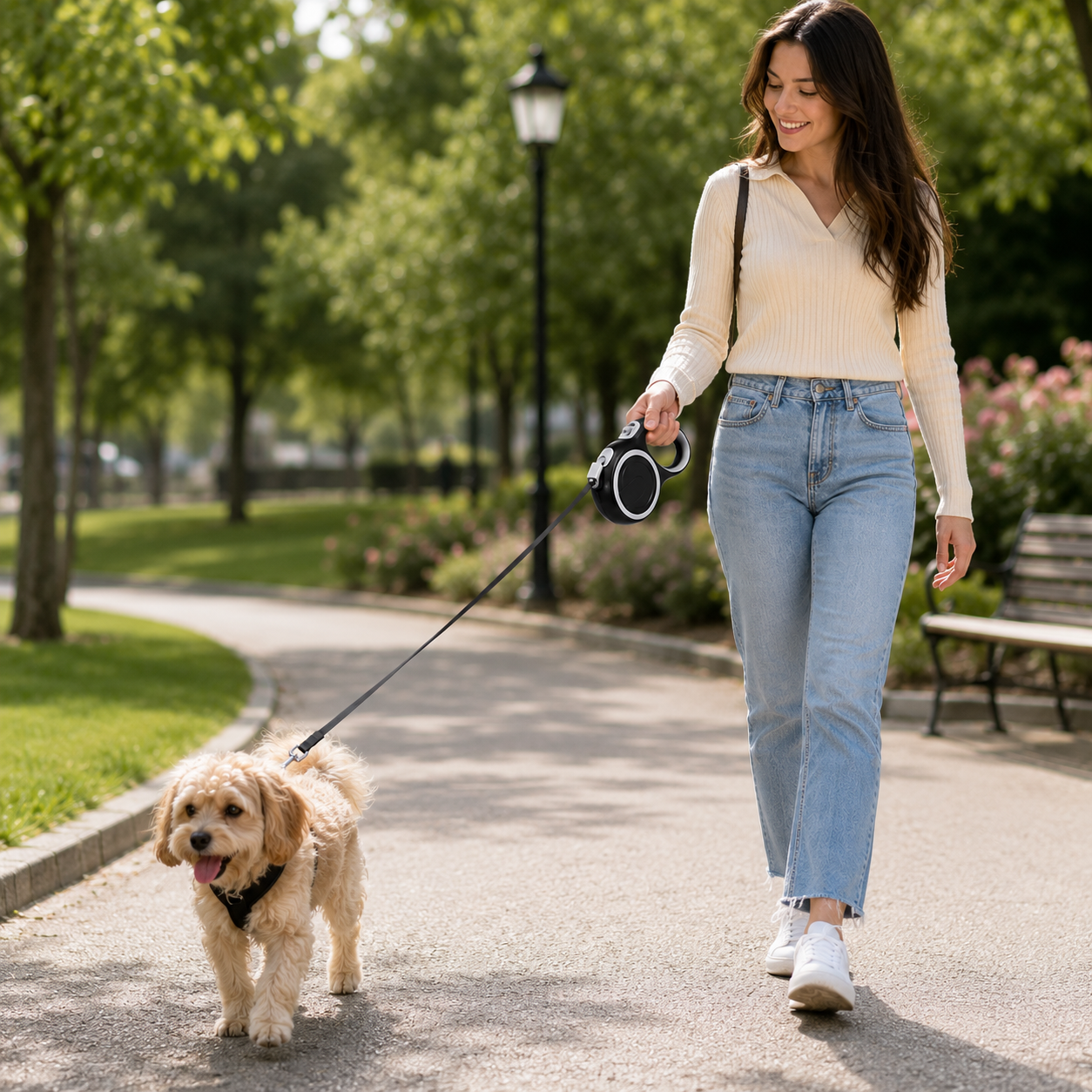 PETORO™ Premium Retractable Dog Leash with LED Light