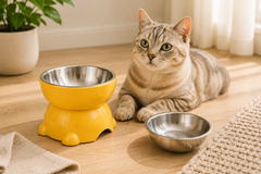 PETORO™ Raised Cat Food & Water Bowl