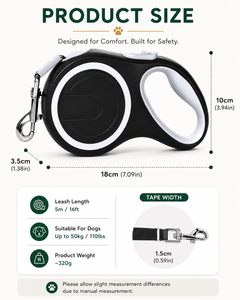 PETORO™ Premium Retractable Dog Leash with LED Light