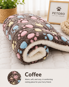 PETORO™ Ultra-Soft Flannel Pet Blanket Bed